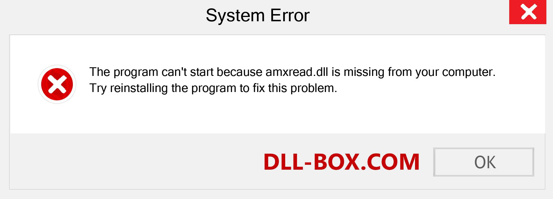  amxread.dll file is missing?. Download for Windows 7, 8, 10 - Fix  amxread dll Missing Error on Windows, photos, images